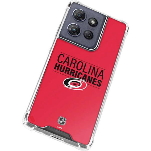 NHL Carolina Hurricanes Lineup Moto G Play 5G (2025) Clear Case